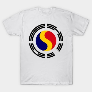 Korean Romanian Multinational Patriot Flag Series T-Shirt